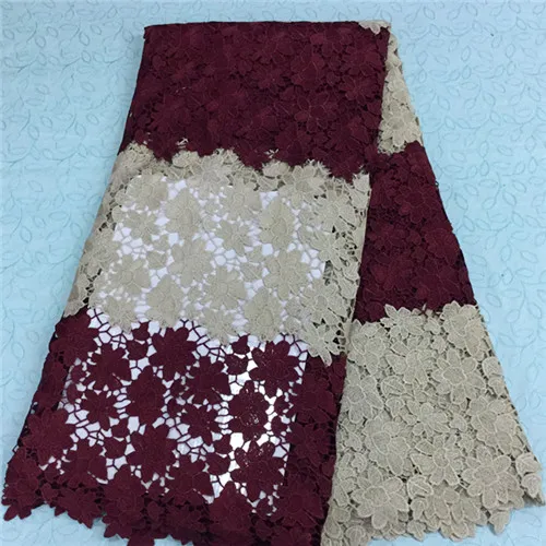 2016 African guipure lace fabric for sewing cord Nigerian wedding dress WJ22-15 | Дом и сад