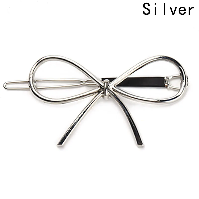 New Vintage Hairpins Metal Bow Knot Hair Barrettes Girls Women Accessories Hairgrips Brand Holder Clip |