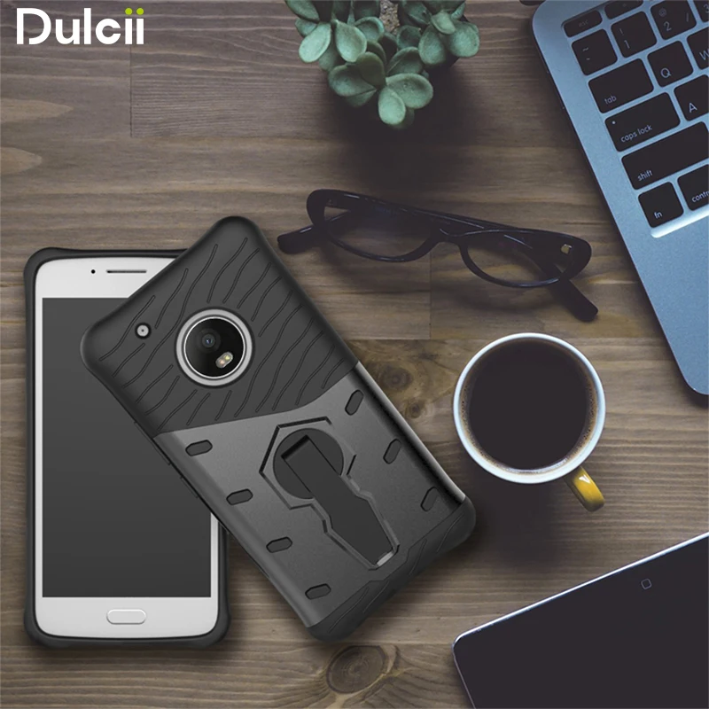 Dulcii для Motorola Moto G5 плюс гибридная Чехол Панцири PC + TPU Гибридный чехол с Подставки