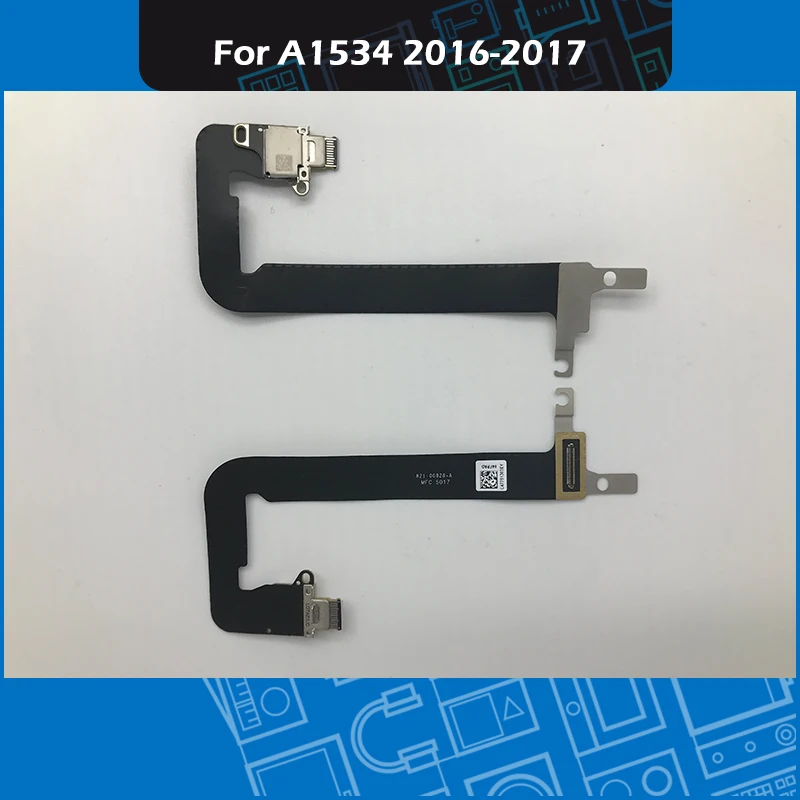

A1534 I/O USB-C разъем плата DC в разъем питания кабель 821-00828-A для Macbook Retina 12 "A1534 821-00482-A 2016 2017