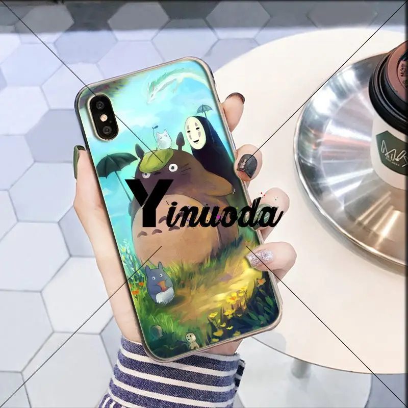 Yinuoda чехол для телефона с изображением аниме Ghibli Миядзаки без лица iPhone X XS MAX 6 6s 7