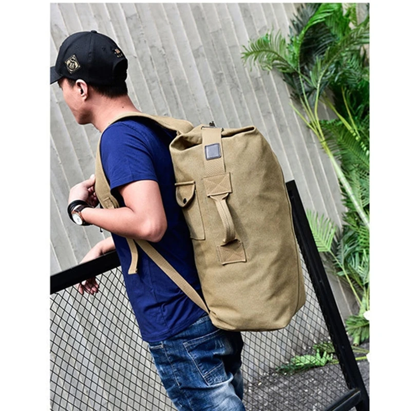 

Tactical Backpack Large Military Bag 30L Men Travel Hiking Camping Backpack Army Bags Canvas Bucket Shoulder Sports Bag Molle