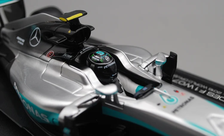 1:18 Модель Mercedes Benz W07 моделирование F1 формула гоночная модель Ника росберга 6 го