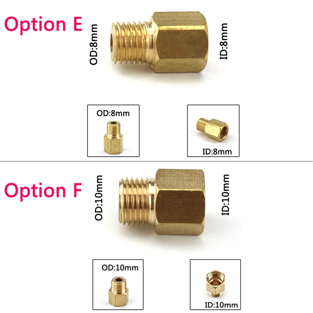 PCP Airforce медная двухконцевая штепсельная вилка быстроразъемный соединитель M10x1 M8x1