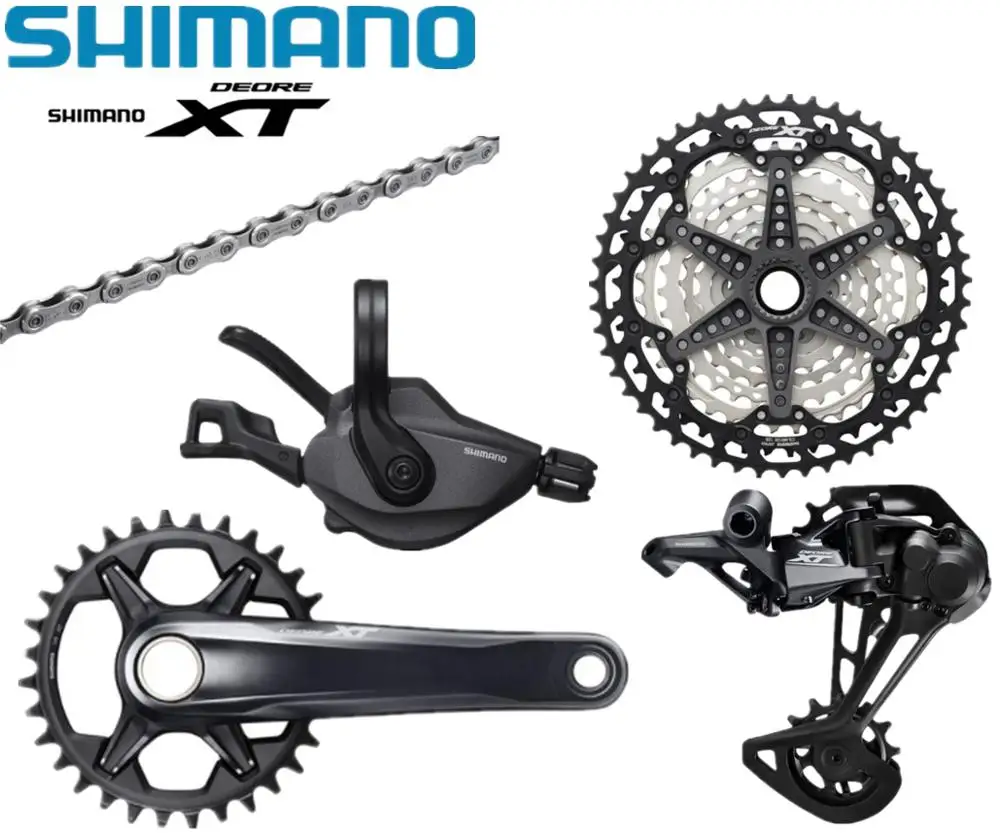 Новый SHIMANO DEORE XT M8100 набор групп 34T 175 мм шатун для горного велосипеда 1x12 speed 10 51T