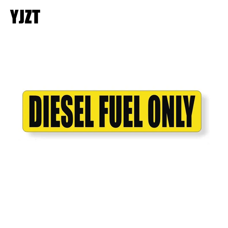 

YJZT 15.5*3.5CM Fashion DIESEL FUEL Only Letters Retro-reflective Car Sticker Decals C1-8251