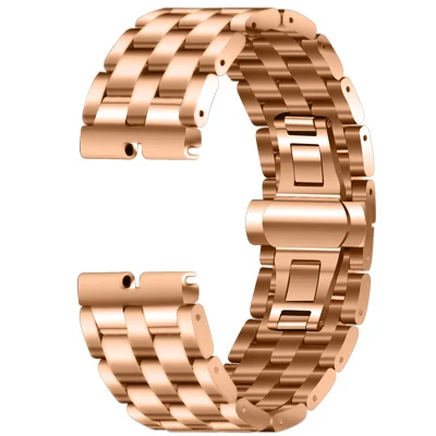Rose Gold Нержавеющая сталь, ремешок 22 мм для часов, ремешок для часов Motorola Moto 360 1 1st Gen, ремешок с бабочкой, ремешок для часов, черный - Цвет ремешка: Rose Gold