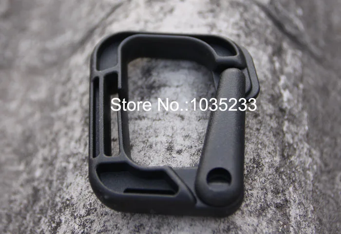 10 шт./лот D образный мини пластиковый плоский карабин кольцо инструмент для