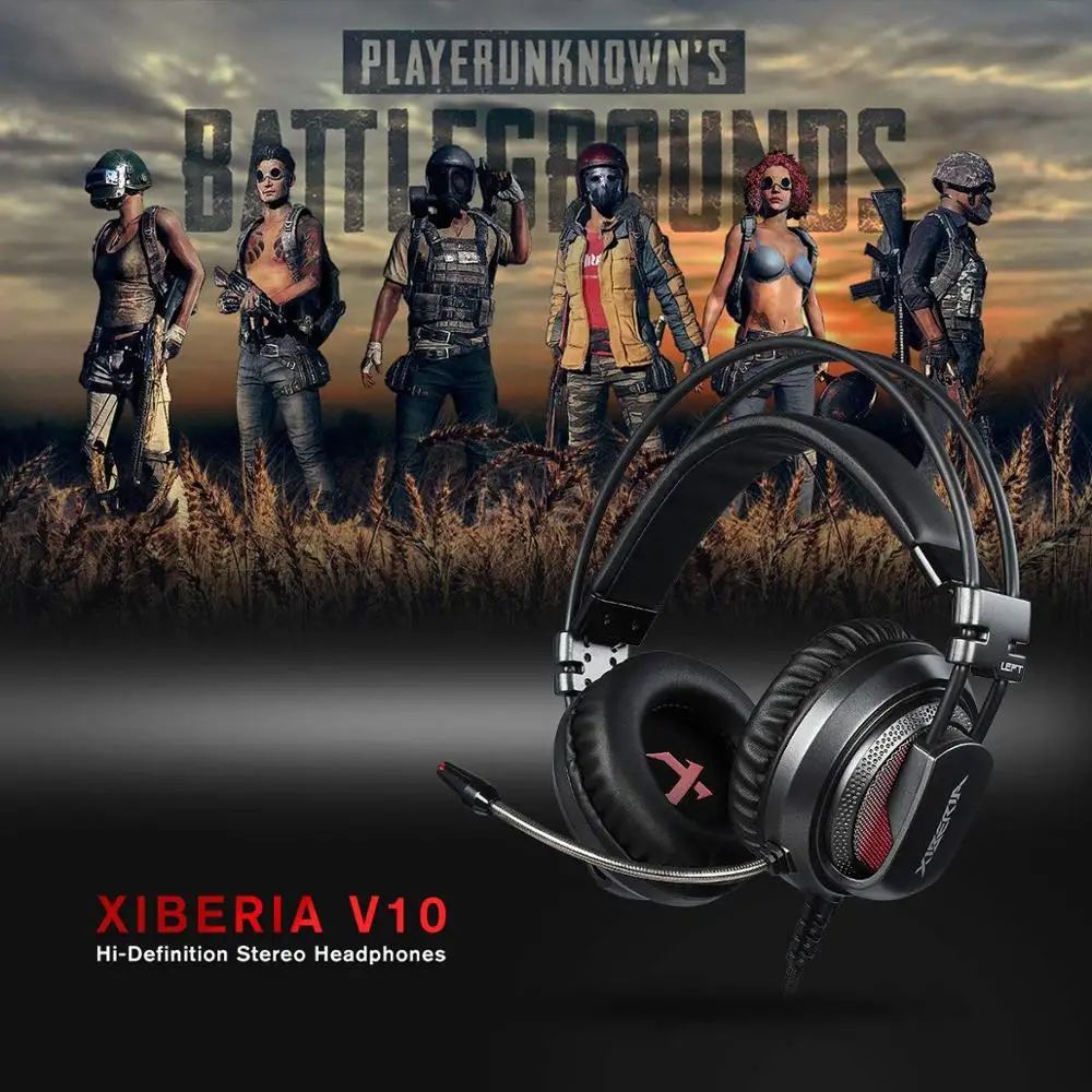 XIBERIA V10 игровая гарнитура к персональному компьютеру игровые usb наушники с