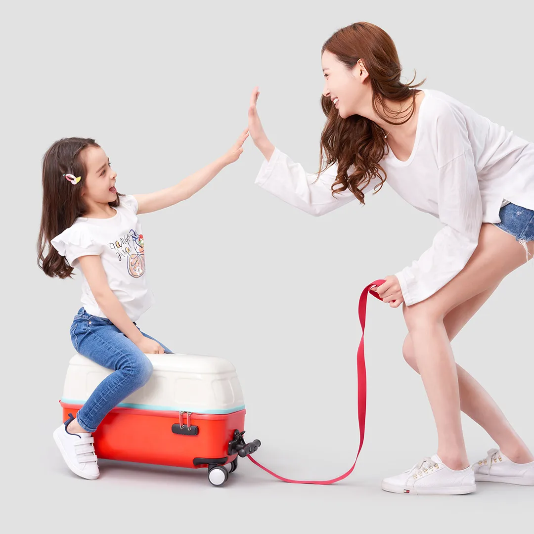 Детский чемоданчик для путешествий 20 дюймов на колесах с наклейкой девочек и