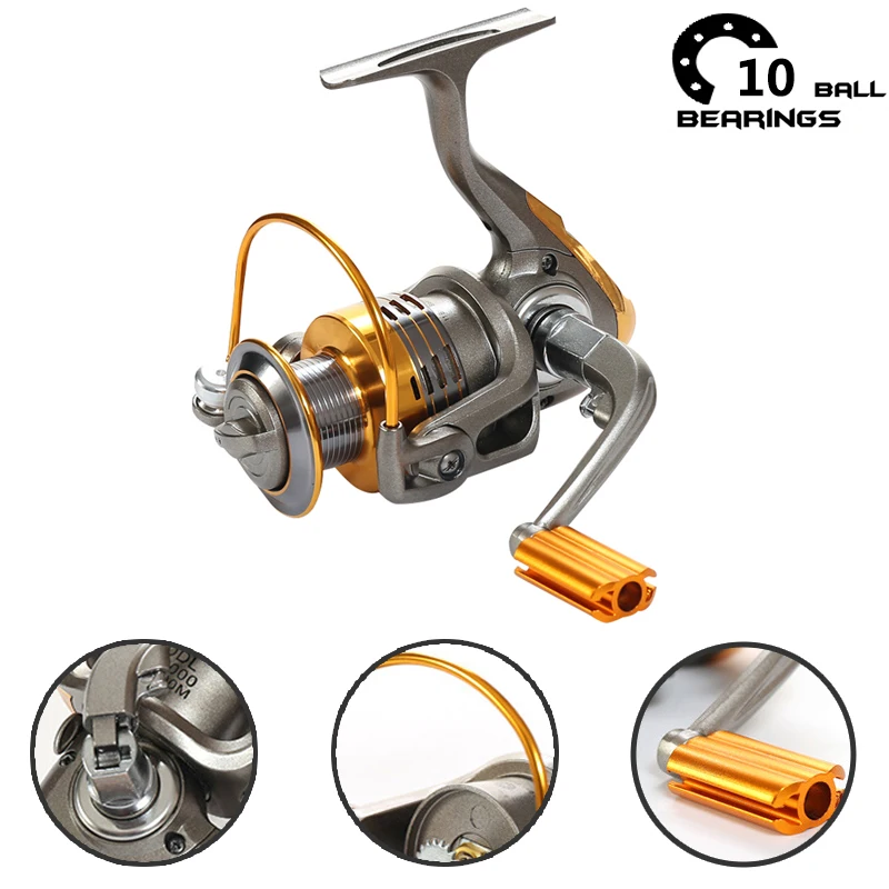 1000 7000 11 подшипник Рыбалка катушка рыболовная 5.2: 1 Fishing Reels Карп Рыбная спиннинг