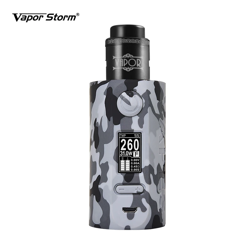 Grey Mod-RDA Vapor Storm Storm230 Bypass 200 Вт VW TCR Mod контроль температуры Лев RDA Hawk Танк Коробка мод Vape электронная сигарета Мода - Цвет: Grey Mod-RDA