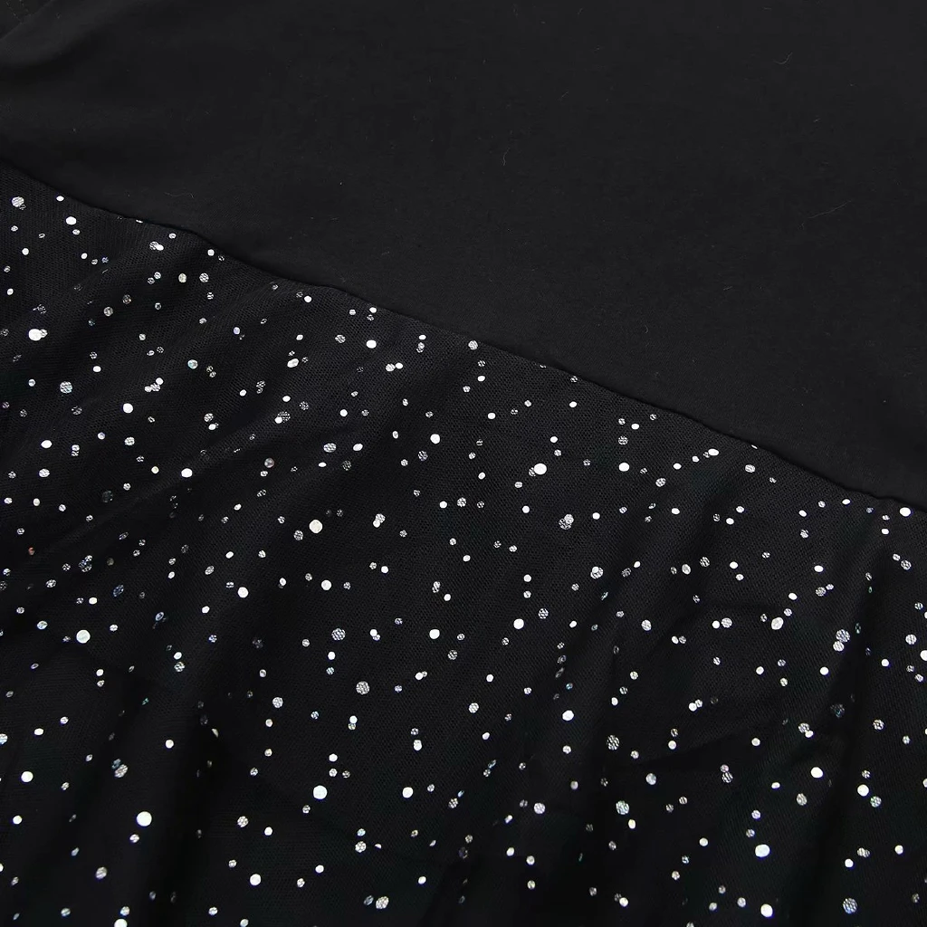 Модное женское платье размера плюс, Классические сетчатые платья миди с коротким рукавом