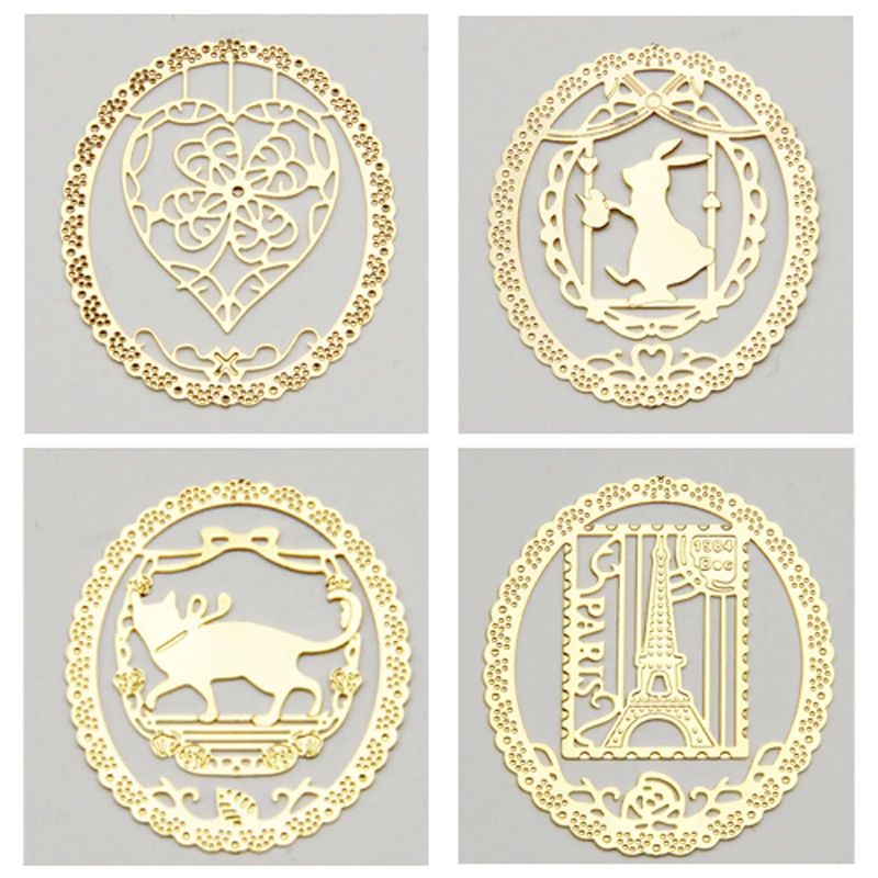 20 шт. кружевные круглые металлические милые зажимы для учащихся с мультяшными