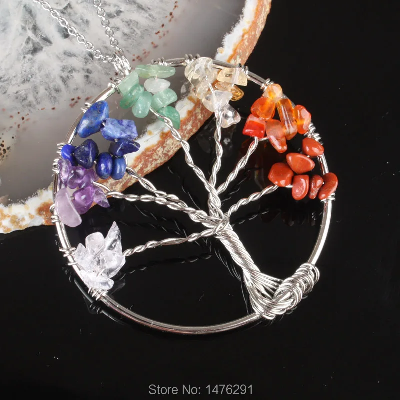 Очаровательная проволока из смешанного камня кулон лазурита сердолика кварца