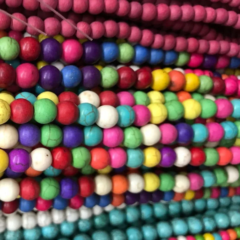 Лидер продаж оптовая продажа 8 мм разные цвета стиль Howliet круглые бусины россыпью