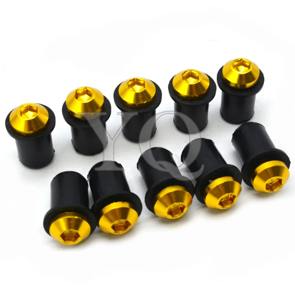 motorcycles parts Windshield Spike Bolts Screws M5 Nuts For 2006-2014 Yamaha FZ1 FZ6 Fazer FZ8 FZ6R XJ6 MT-07 MT-09 MT09 13 cn | Автомобили