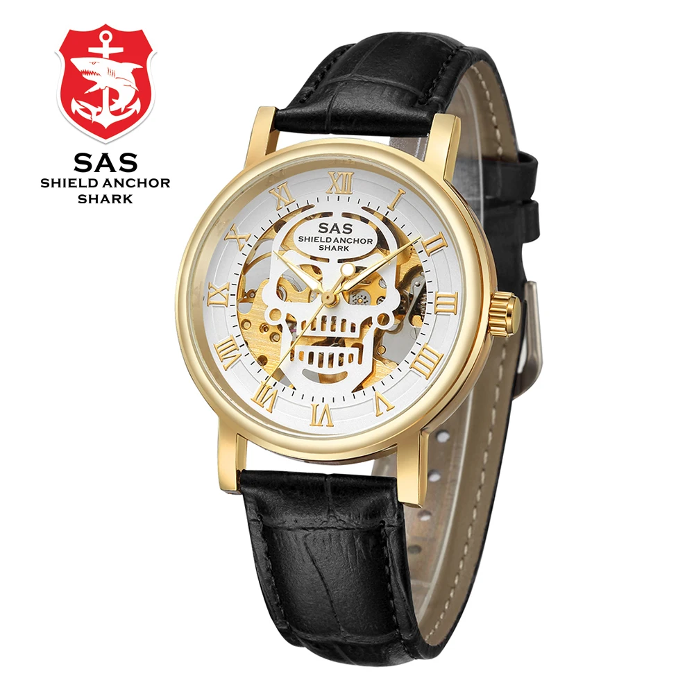 Luxury Mechanical Watch Men Skull Watches Luminous Waterproof Men's Fashion Skeleton Wrist Clock relogio masculino | Наручные часы
