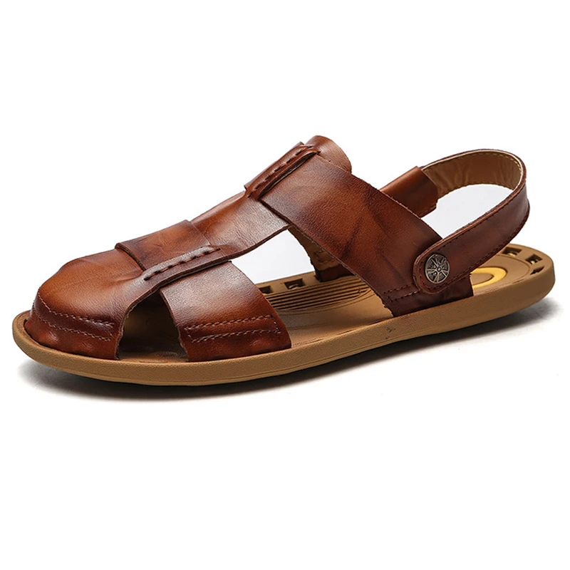 

2020 New Summer Shoes Men Beach Sandals Hollow Slippers Flip Flops Light Sandalias for male Outdoor Summer Flats
