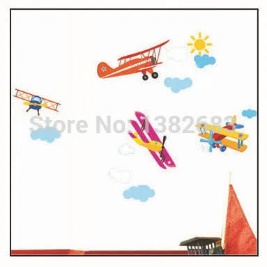 Быстрая доставка пропеллера самолет Съемные Наклейки на стены сделай сам Carsair