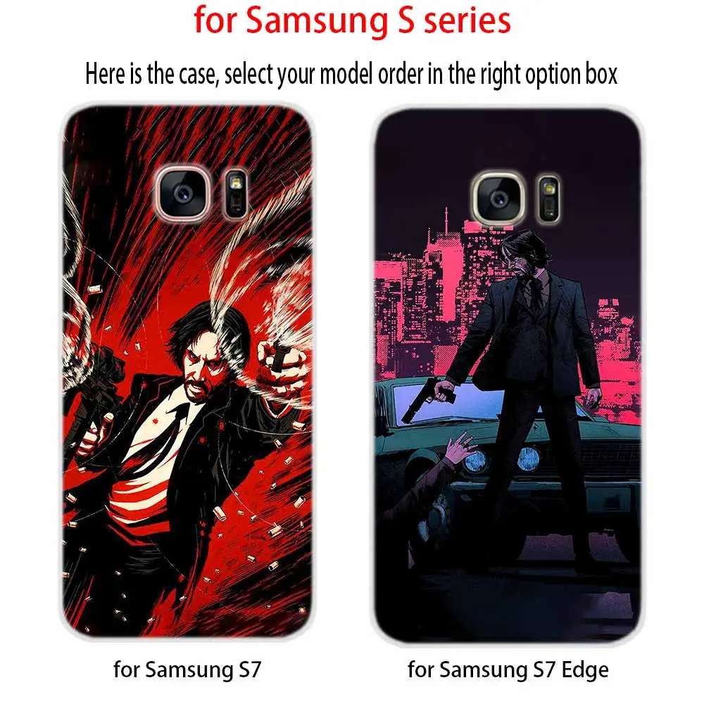 Мягкий чехол John Wick для Samsung Galaxy S7 Edge S8 S9 S10 S11 S20 S21 Plus Lite E Ultra | Мобильные телефоны и