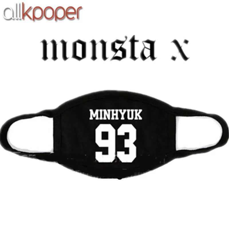 JOOHEON Allkpoper KPOP MONSTA X маска хлопок рот HYUNGWO лицо Муфельная I.M SHOWNU WONHO MINHYUK - Цвет: JOOHEON