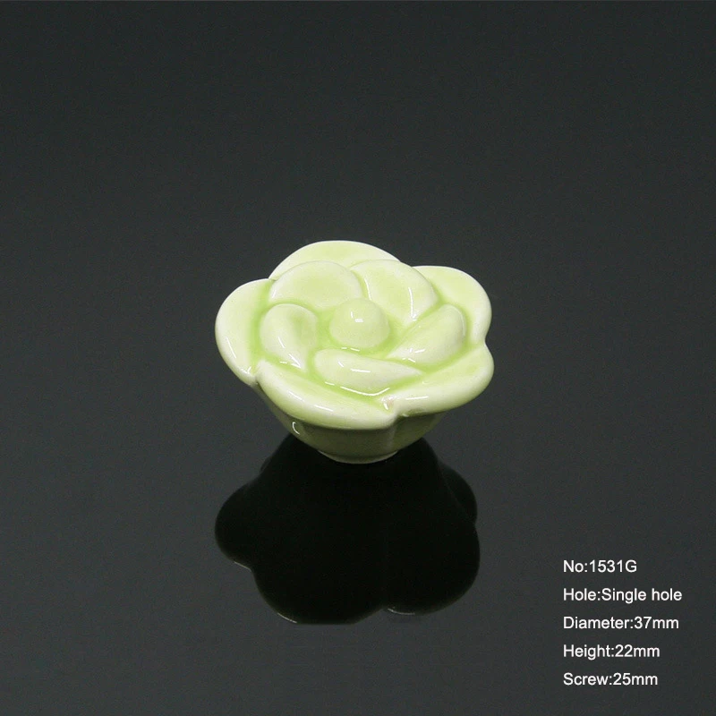 Керамические цветочные розы ручки ящика выдвижные шкафа модные бронзовые для