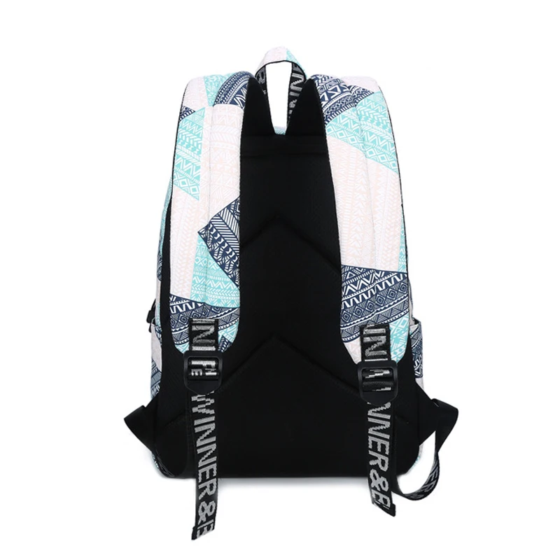 Женский рюкзак модный с принтом в стиле преппи для девочек подростков