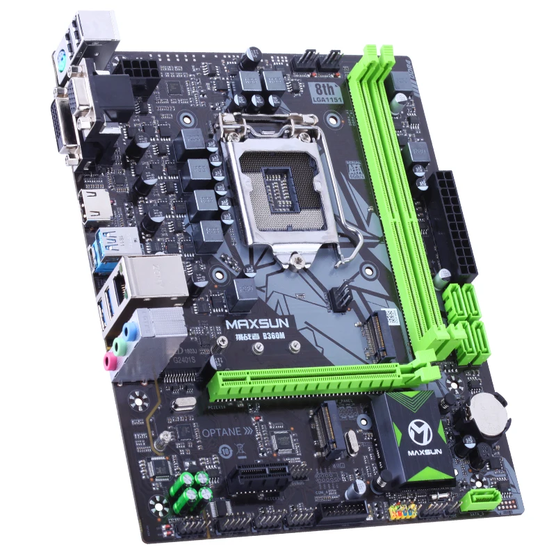MAXSUN Challenger B360M игровой материнской платы LGA1151 VGA + DVI HDMI Поддержка двойной канал DDR4 5 *