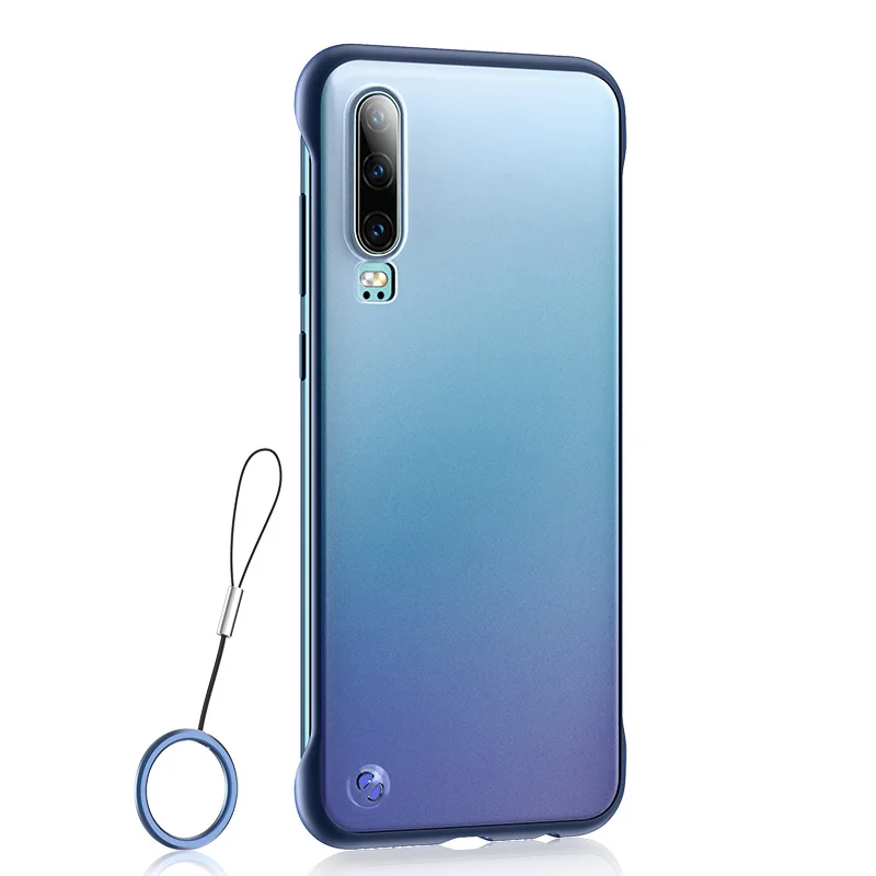 Синий Msvii Бескаркасный чехол для huawei P30 Pro Чехол прозрачный чехол для P30 чехол силиконовый для huawei P20 Funda P20 Pro Роскошный чехол - Цвет: Синий