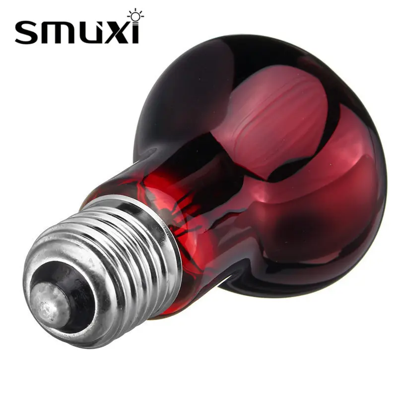 Smuxi 25 Вт 50 75 100 E27 Лампа для обогрева домашних животных дневная ночь амфибин птица