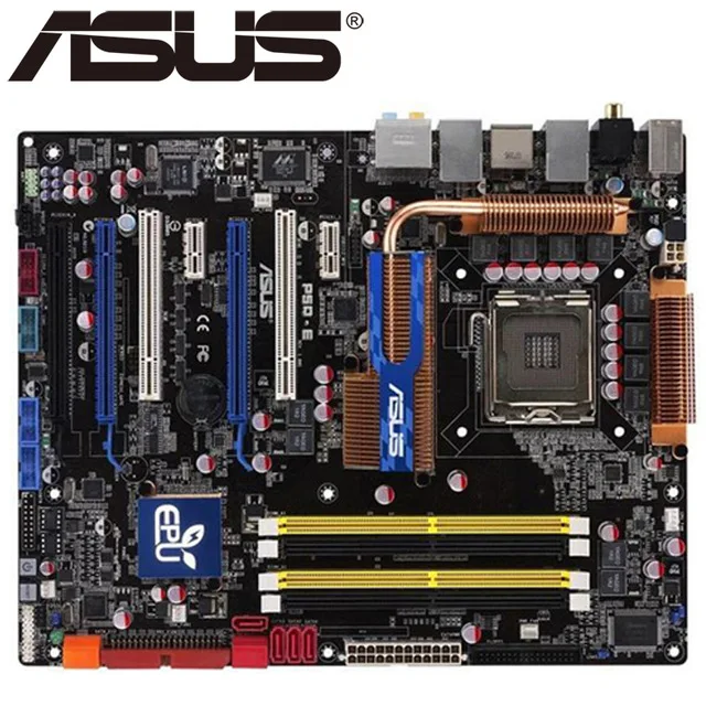 original motherboard for ASUS P5Q-E LGA 775 DDR2 USB2.0 16GB For Core 2 Duo Quad P45 Desktop motherboard
