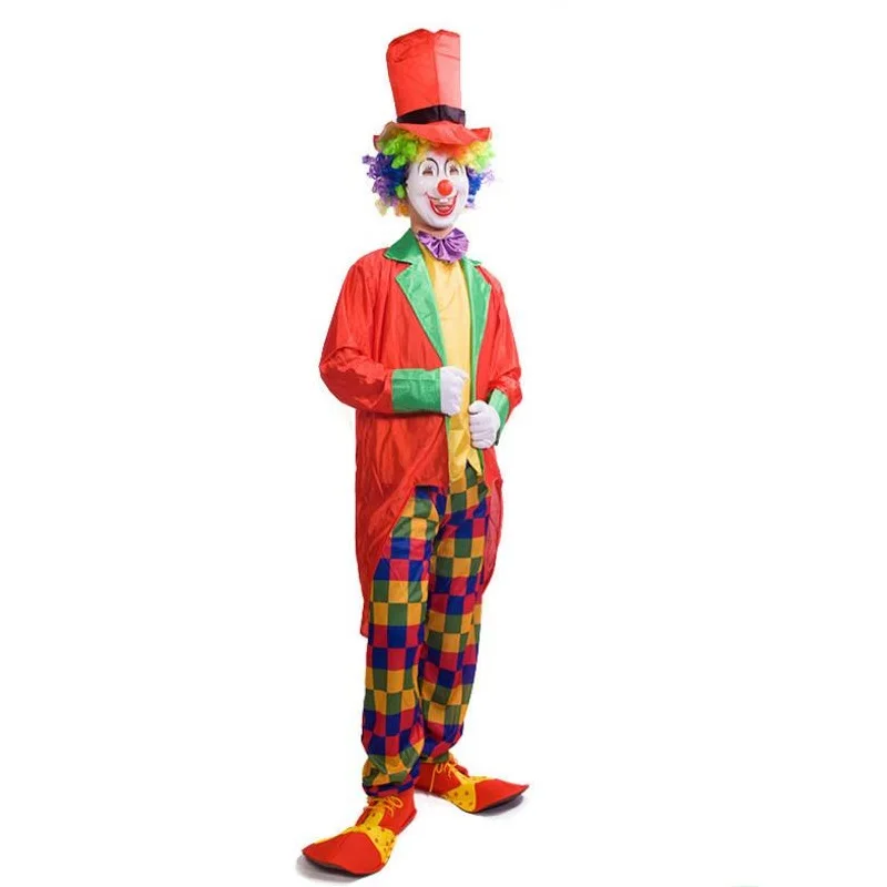 Лидер продаж праздничные разнообразные Смешные Костюмы Клоуна рождественский