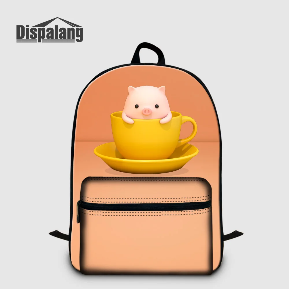 Dispalang розовый рюкзак для ноутбука с рисунком кошки для женщин, повседневный рюкзак с изображением животных, холщовые школьные сумки для студентов колледжа, женские сумки - Цвет: Backpack31