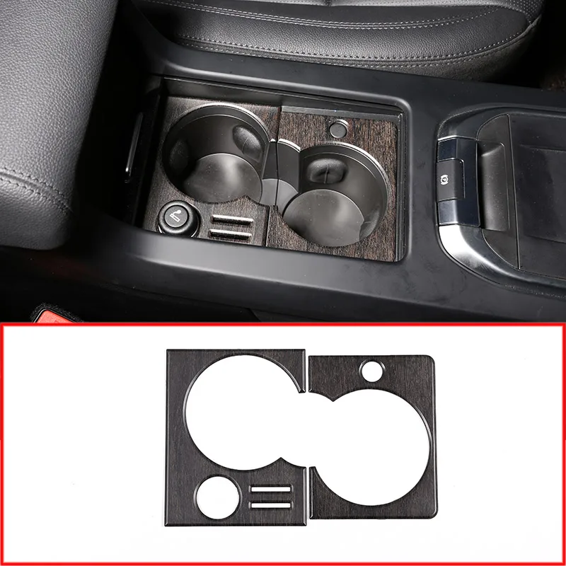 Для Land Rover Discovery Sport 2015 2016 2017 ABS цвет черный дуб Деревянный Цвет подстаканник рамки