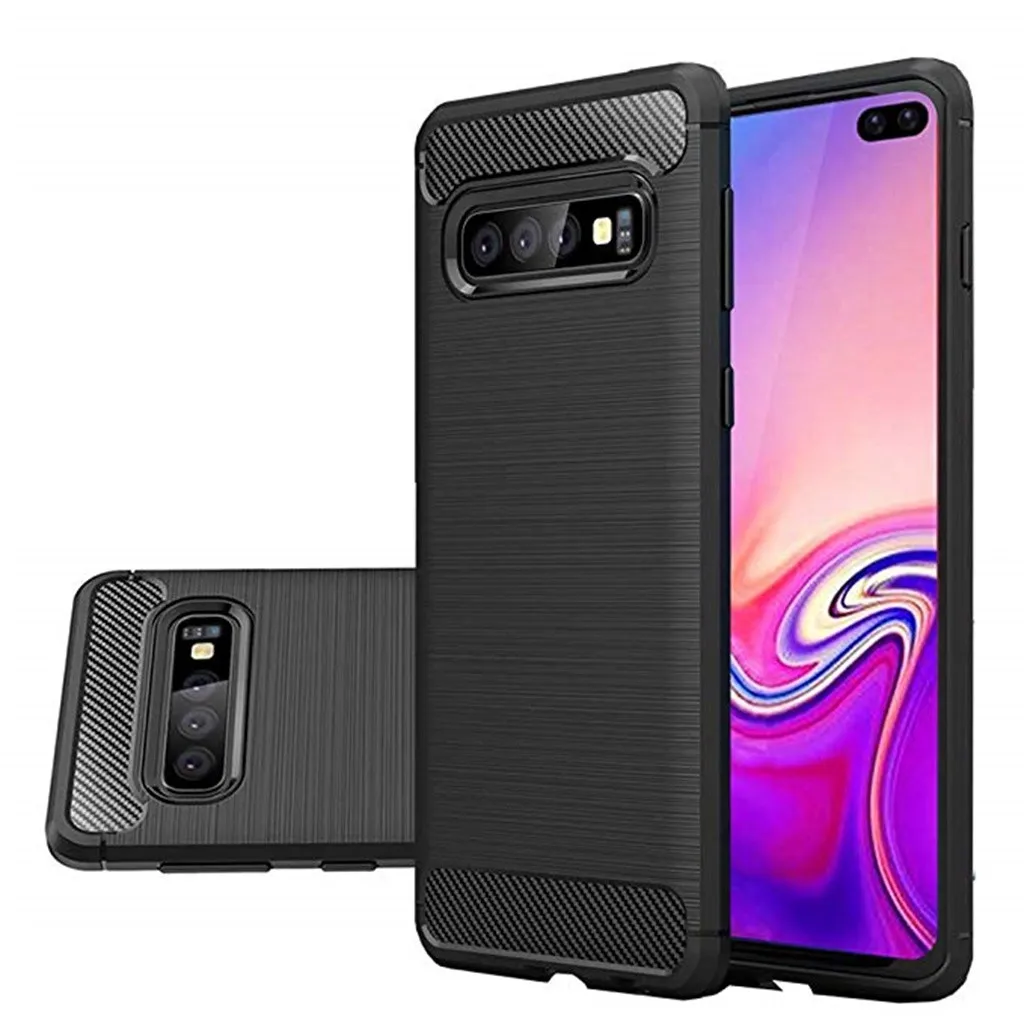 Силиконовый гибридный чехол из мягкого ТПУ для Samsung Galaxy S10 Plus S10e | Мобильные