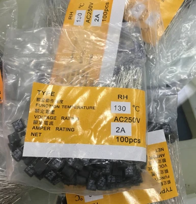 100 шт./лот Новый предохранитель 130 RH130 градусов 2 А 250 В|thermal fuse 2a|thermal fusethermal 2a 250v |