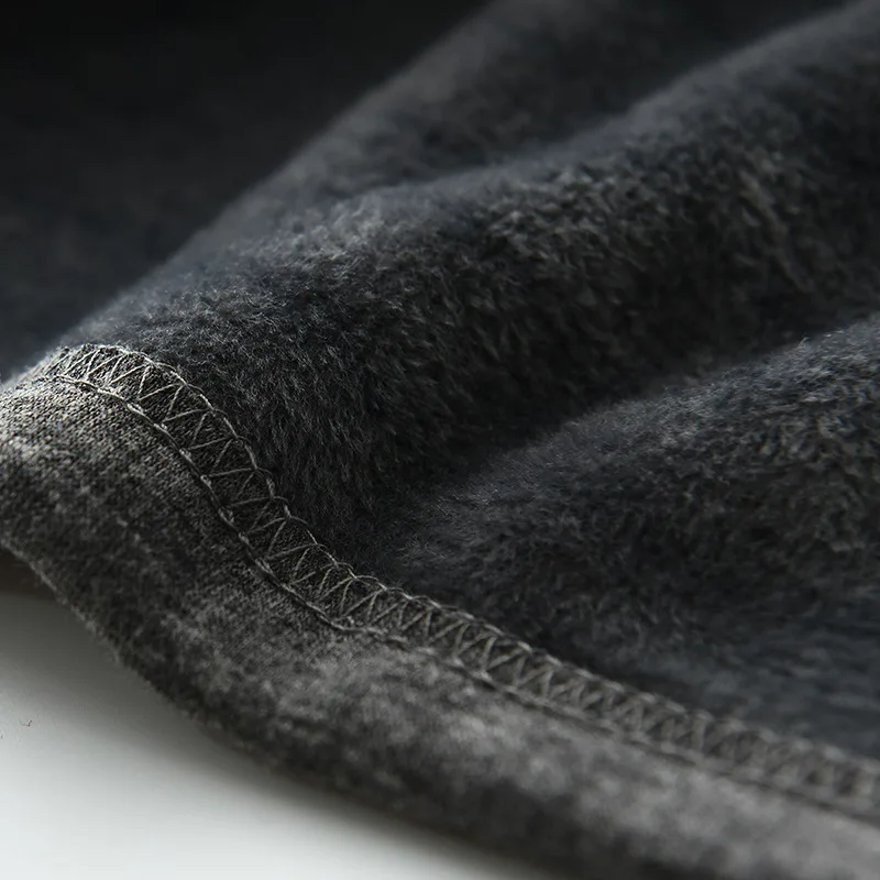 

XL-7XL Thermal underwear sets fleece thick solid winter inner wear soft warm undershirt underpants 2 pieces set men Long Johns