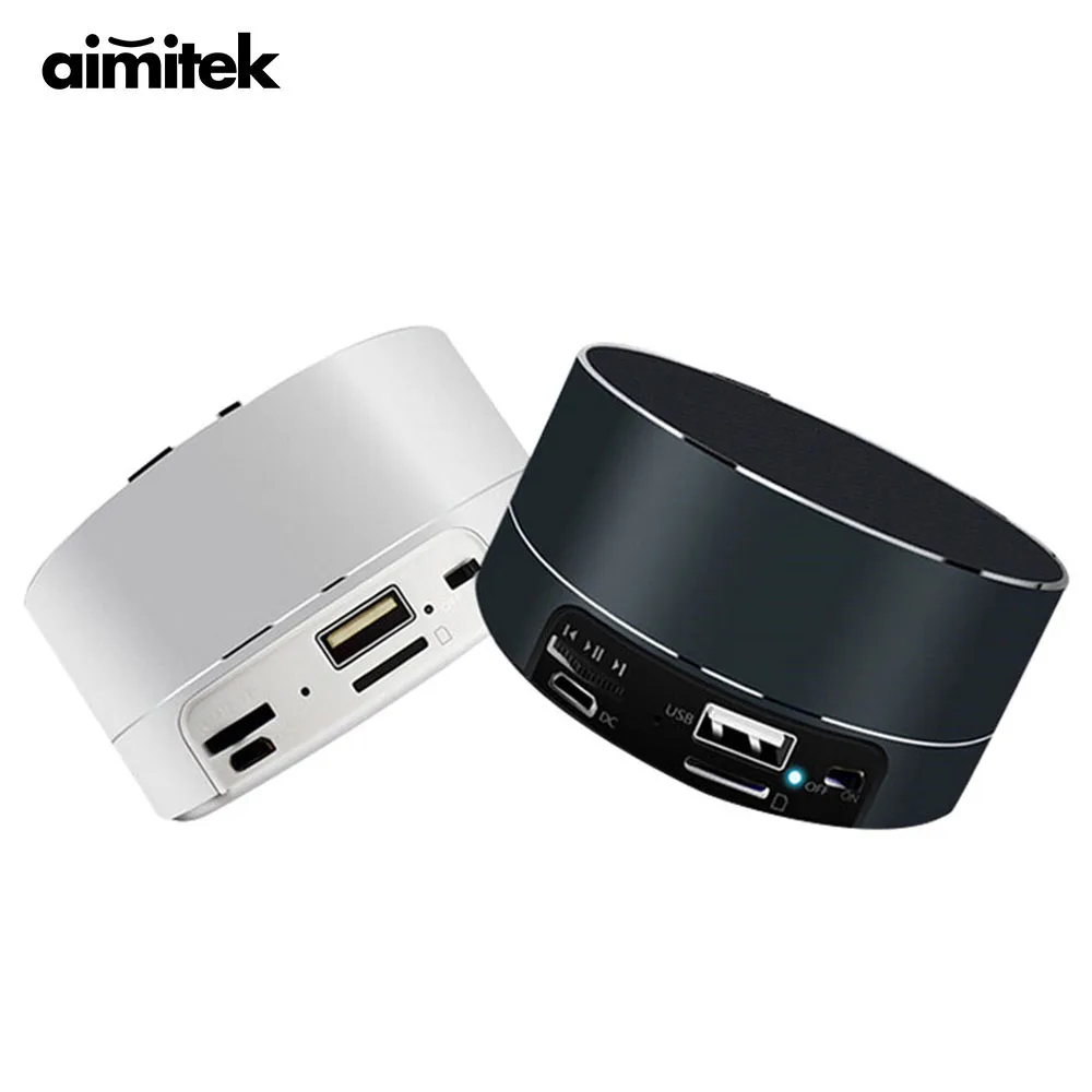 Aimitek A11 металлический bluetooth-динамик беспроводной портативный сабвуфер Super Bass FM Raido