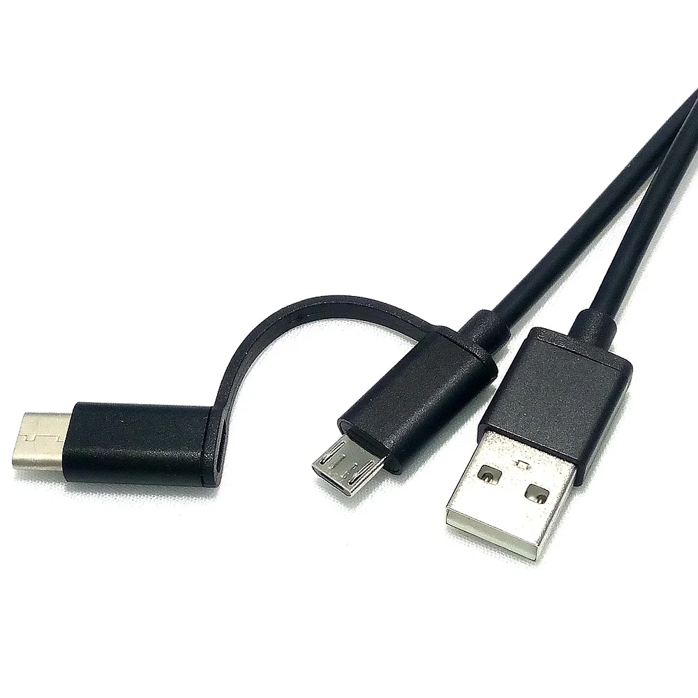 5 шт./лот USB Type C и Micro 2 в 1 кабель для Samsung быстрой зарядки передачи данных Xiaomi 4C Nexus 5X