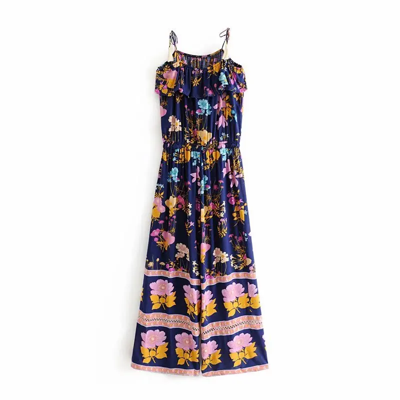 Heydress женские летние комбинезоны без рукавов богемные с винтажным цветочным