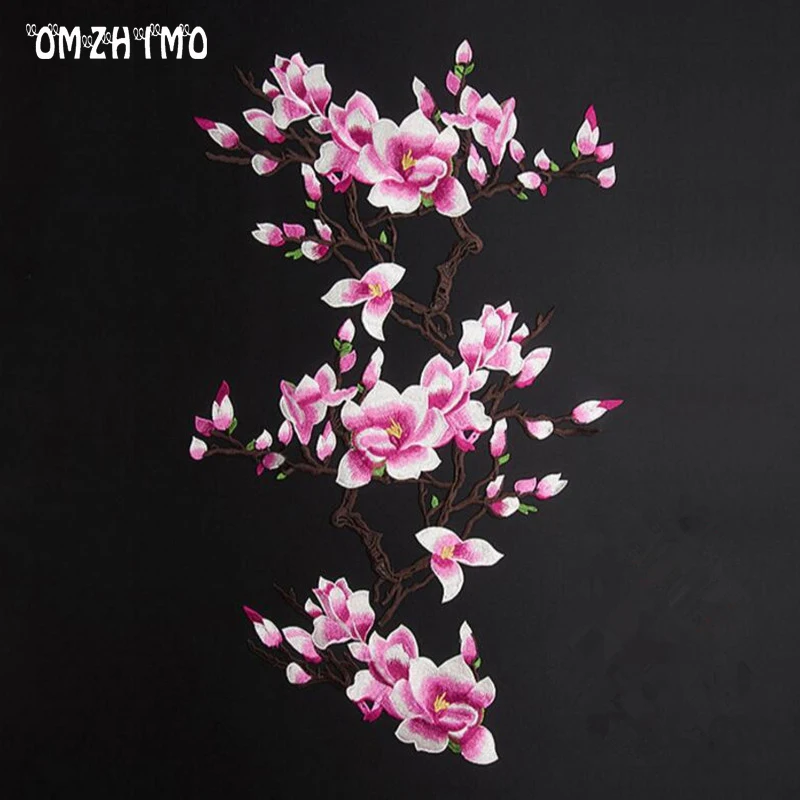 

Water Soluble Flower Embroidery Large Applique Patch Lace Fabric Sew On Cloth Dress Decoration Accessory Diy sewing