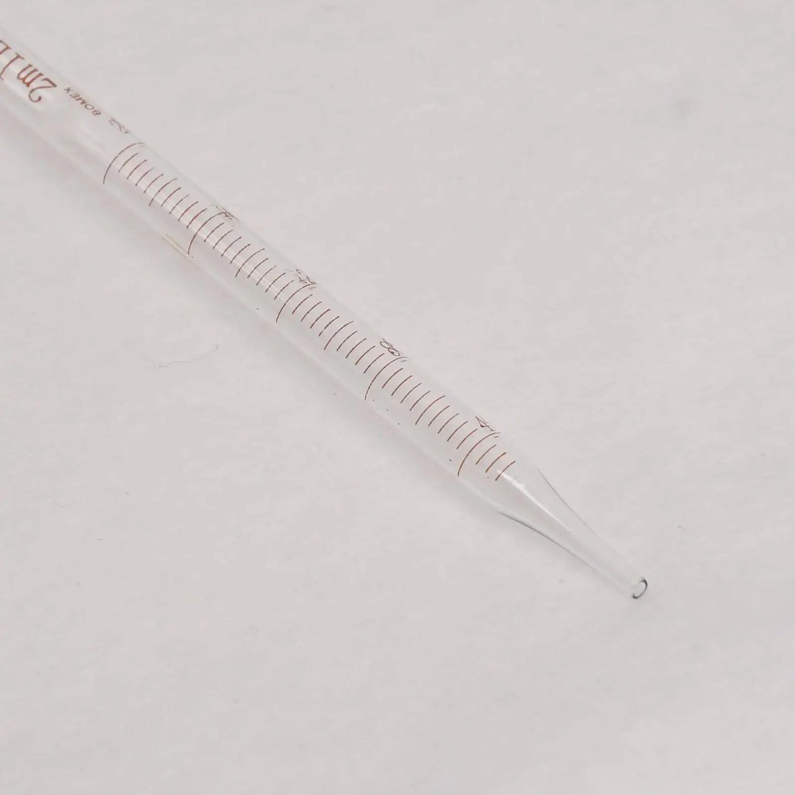 2 мл стеклянная градуированная Пипетка с резиновой лампой лабораторная химия