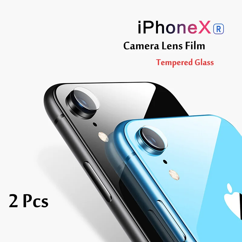 2 шт. защитное стекло против царапин для iPhone XR Защитная пленка объектива камеры