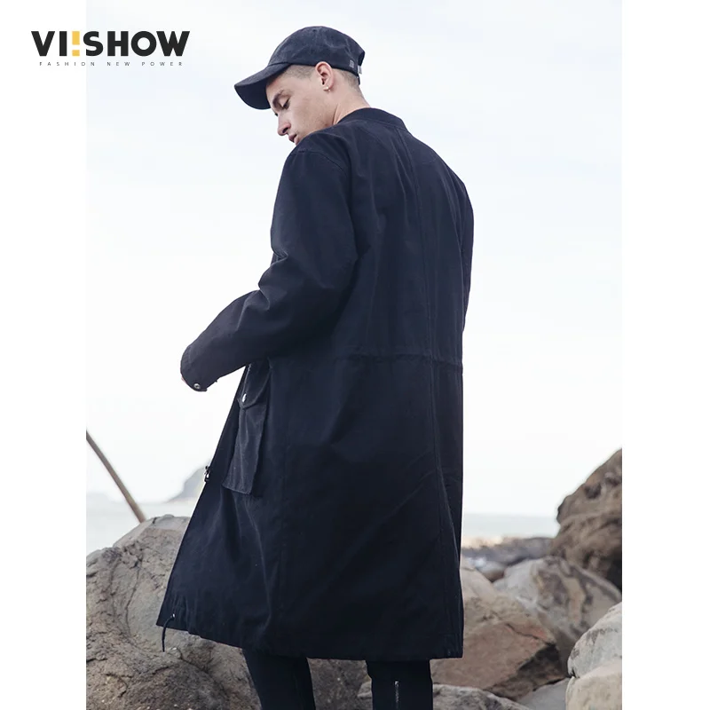 VIISHOW Новинка 2017 года стильное платье длинный плащ пальто Для мужчин брендовая