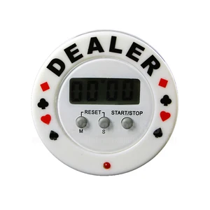 Цифровой таймер для покерных чипов дилер электрическая Кнопка Дилера покера Техасский Холдем аксессуары для покера