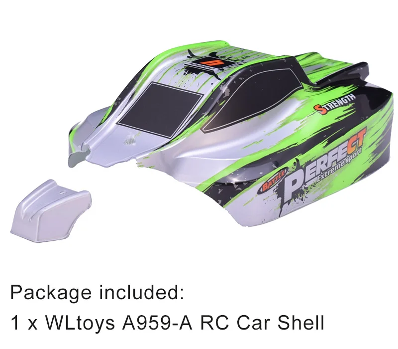 Оригинальный WLtoys A959 A 1/18 автомобиля оболочки корпуса 01.001 Зеленый RC автомобиль