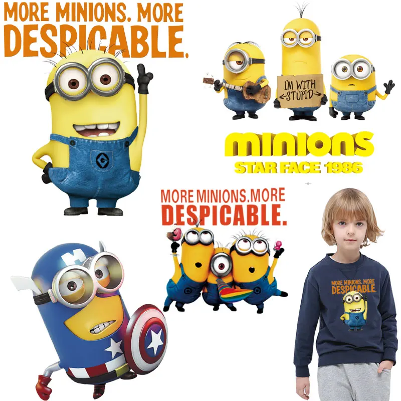 

cartoon ironing stickers iron on patches for clothing heat transfer for boys T-shirt jeans diy accessory patch A-level washable