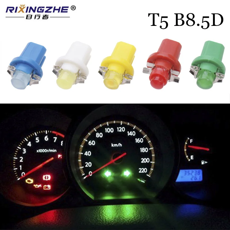 RXZ 10pcs 509T B8.5D COB LED Car dashboard light Warning Indicator Map Light Instrument Light Source Lamp Bulb Dashboard Lights