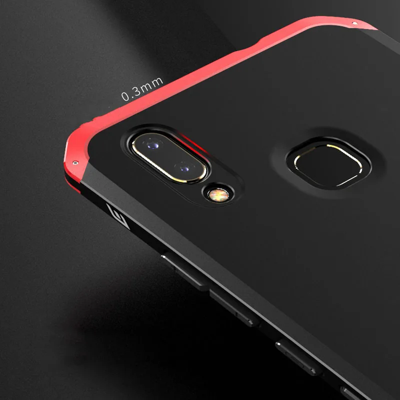 Чехлы для Vivo V9 чехол Capa жесткая задняя часть PC металлический бампер деловой